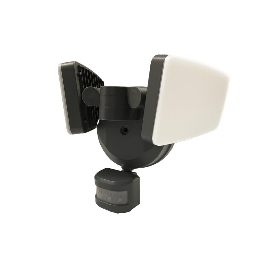 Holofote exterior LED com sensor LED/24W/230V 3000/4000/6000K IP54 antracite