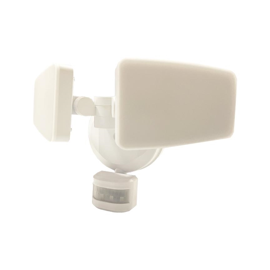 Holofote exterior LED com sensor LED/24W/230V 3000/4000/6000K IP54 branco