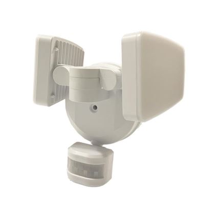 Holofote exterior LED com sensor LED/24W/230V 3000/4000/6000K IP54 branco