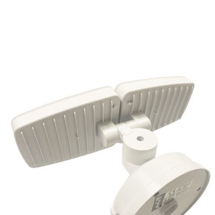 Holofote exterior LED com sensor LED/24W/230V 3000/4000/6000K IP54 branco