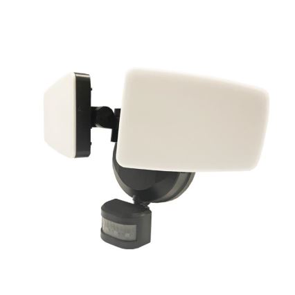 Holofote exterior LED com sensor LED/24W/230V 3000/4000/6000K IP54 preto