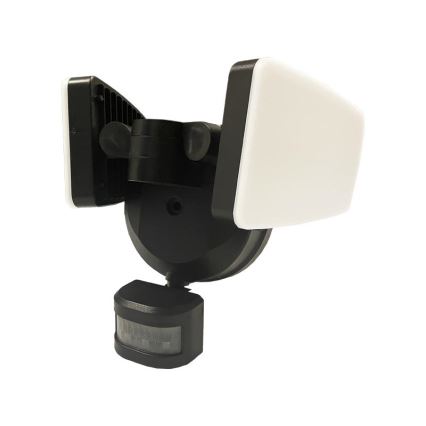 Holofote exterior LED com sensor LED/24W/230V 3000/4000/6000K IP54 preto