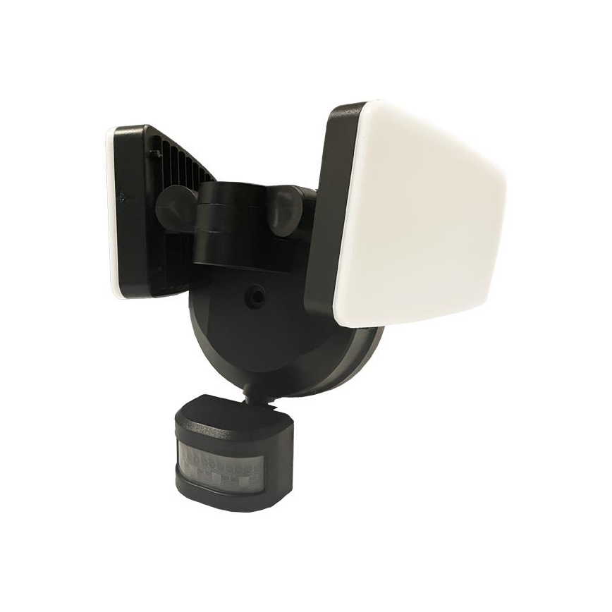 Holofote exterior LED com sensor LED/24W/230V 3000/4000/6000K IP54 preto