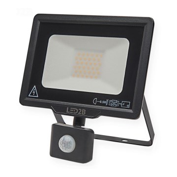Holofote exterior LED com sensor LED/30W/230V 6500K IP44