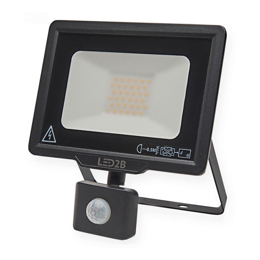 Holofote exterior LED com sensor LED/30W/230V 6500K IP44
