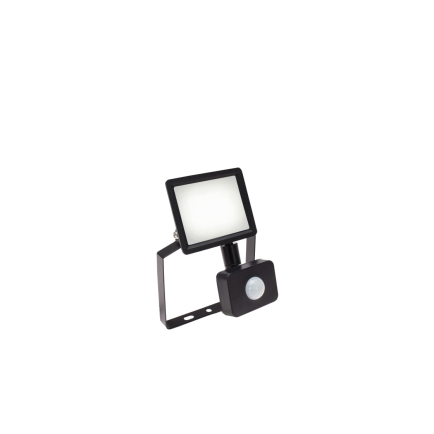 Holofote exterior LED com sensor NOCTIS LUX 3 LED/10W/230V 4000K IP44 preto