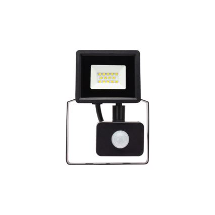 Holofote exterior LED com sensor NOCTIS LUX 3 LED/10W/230V 4000K IP44 preto