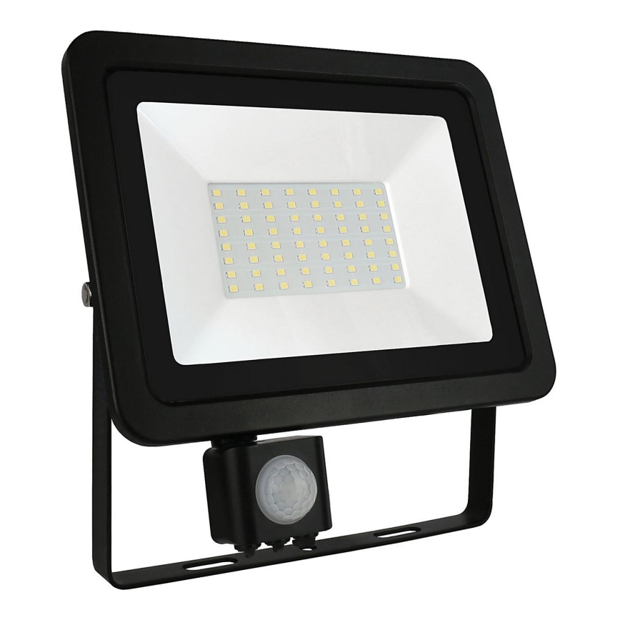 Holofote exterior LED com uma sensor NOCTIS LUX 3 LED/50W/230V 3000K IP44 preto