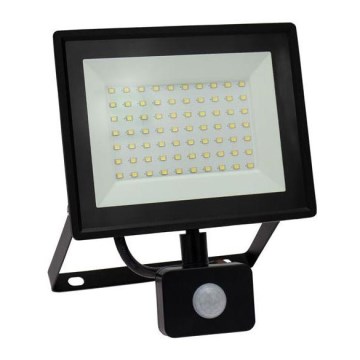 Holofote exterior LED com uma sensor NOCTIS LUX 3 LED/50W/230V 4000K IP44 preto