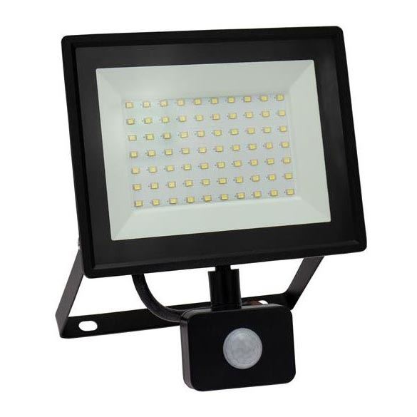 Holofote exterior LED com uma sensor NOCTIS LUX 3 LED/50W/230V 4000K IP44 preto