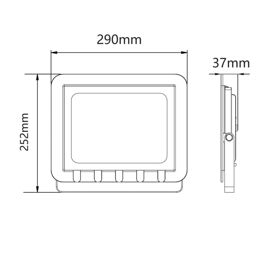 Holofote exterior LED LED/100W/230V 6500K IP65