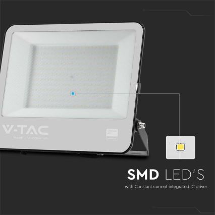 Holofote exterior LED SAMSUNG CHIP LED/200W/230V 6500K IP65 preto