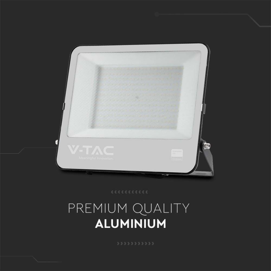 Holofote exterior LED SAMSUNG CHIP LED/200W/230V 6500K IP65 preto
