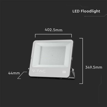 Holofote exterior LED SAMSUNG CHIP LED/200W/230V 6500K IP65 preto
