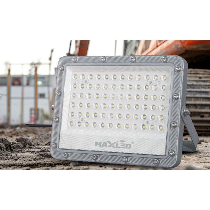 Holofote exterior LED LED/50W/230V 5000K IP65 cinzento