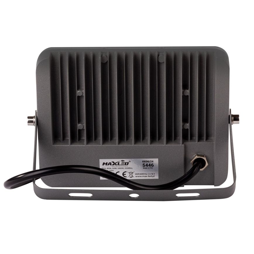 Holofote exterior LED LED/50W/230V 5000K IP65 cinzento