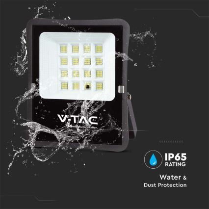 Holofote exterior LED solar LED/12W/3,2V 4000K IP65 + controlo remoto