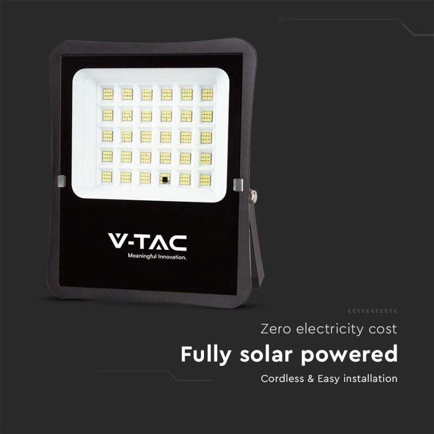 Holofote exterior LED solar LED/20W/3,2V 6400K IP65 + controlo remoto