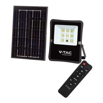 Holofote exterior LED solar LED/6W/3,2V 4000K IP65 + controlo remoto