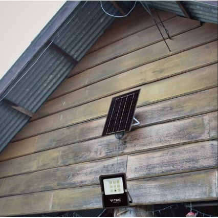 Holofote exterior LED solar LED/6W/3,2V 6400K IP65 + controlo remoto
