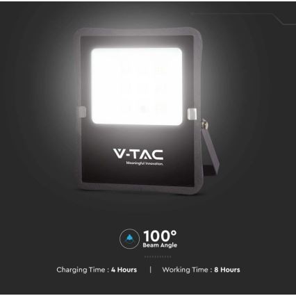 Holofote exterior LED solar LED/6W/3,2V 6400K IP65 + controlo remoto
