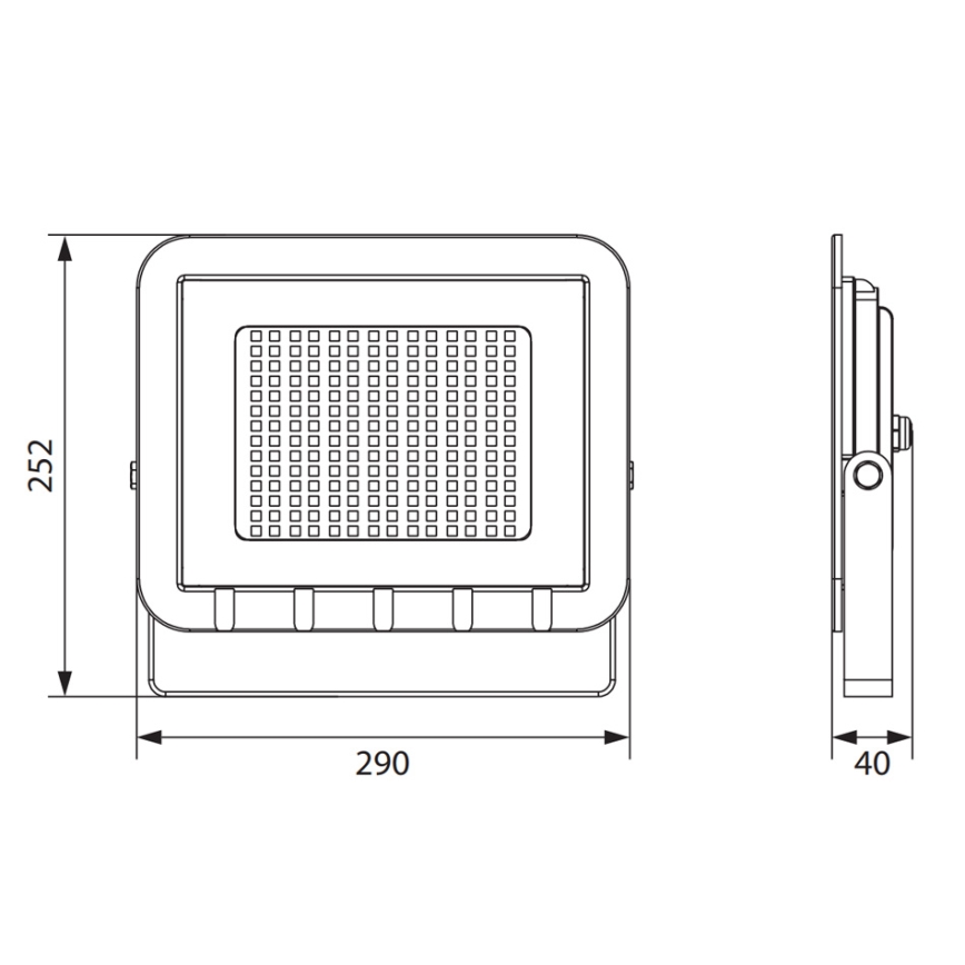 Holofote LED ALUM 1xLED/100W/230V IP65 4000K