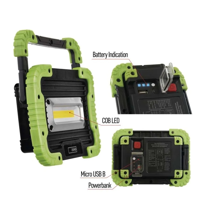 Holofote LED COB recarregável LED/3,7V 3000 mAh IP44
