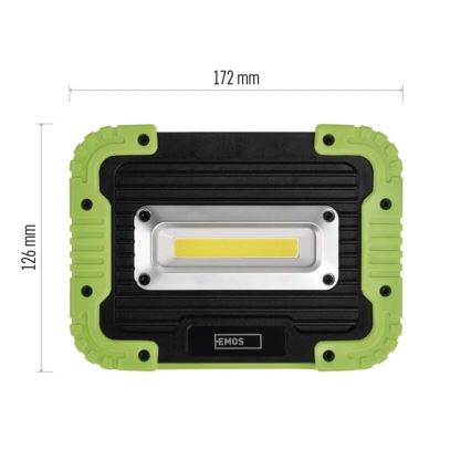Holofote LED COB recarregável LED/3,7V 3000 mAh IP44