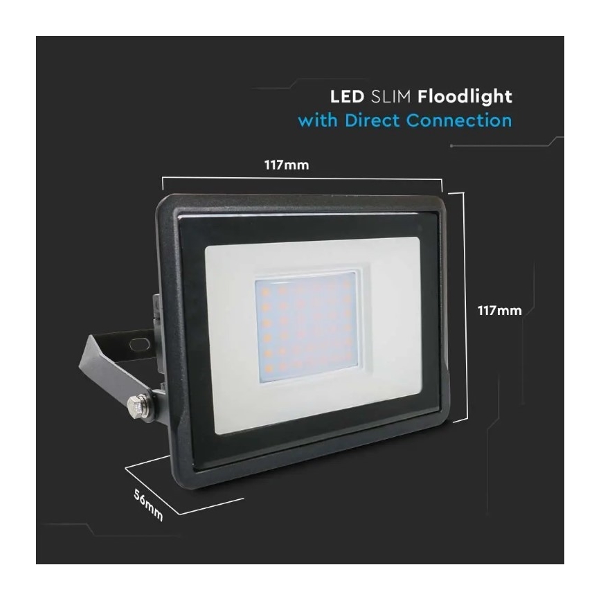 Holofote LED com ligação direta SAMSUNG CHIP LED/30W/230V IP65 4000K