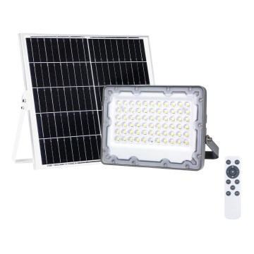 Holofote LED com painel solar FOCUS 60W/10000 mAh 3,2V 6000K IP65 + controlo remoto