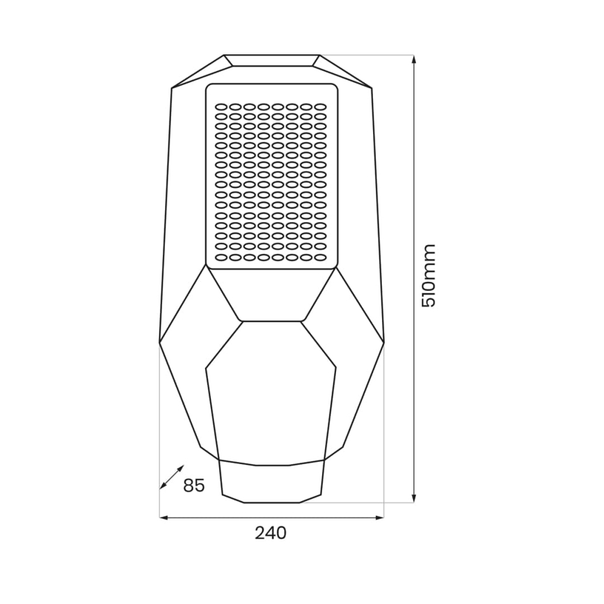 Holofote LED com regulação com sensor de crepúsculo e Painel solar LED/200W/20000 mAh 6500K IP65 cinzento