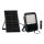 Holofote LED com regulação, painel solar e sensor de anoitecer LED/15W/15000 mAh 3,2V IP65 + comando