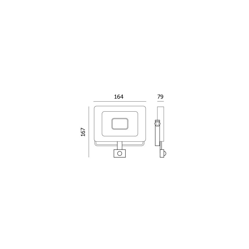 Holofote LED com sensor LED/30W/230V 6500K IP44