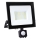 Holofote LED com sensor LED/50W/230V 6500K IP44 preto