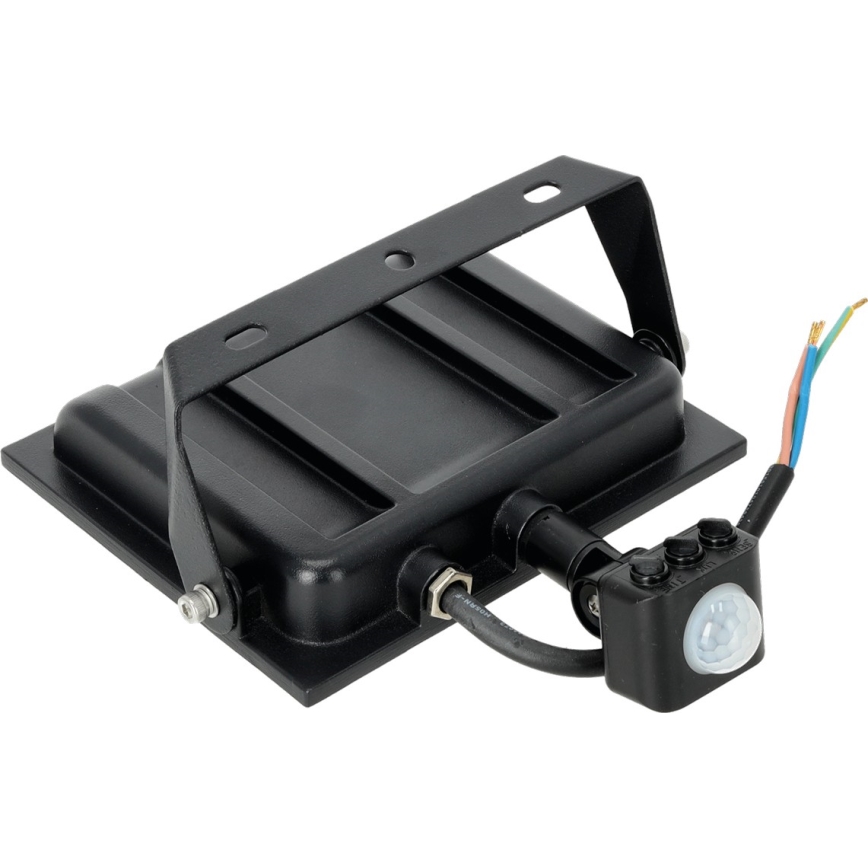 Holofote LED com sensor LED/50W/230V 6500K IP44 preto