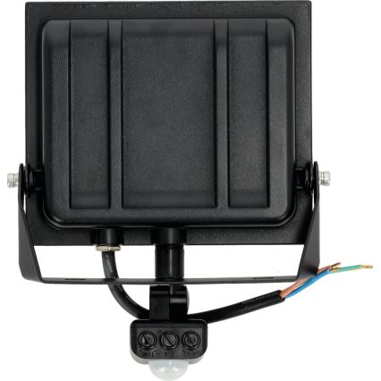 Holofote LED com sensor LED/50W/230V 6500K IP44 preto