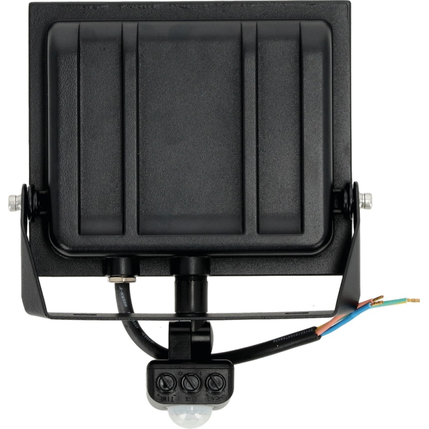 Holofote LED com sensor LED/50W/230V 6500K IP44 preto