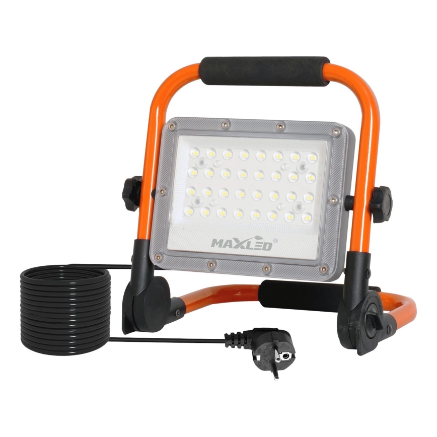 Holofote LED com suporte LED/50W/230V 5000K IP65 laranja