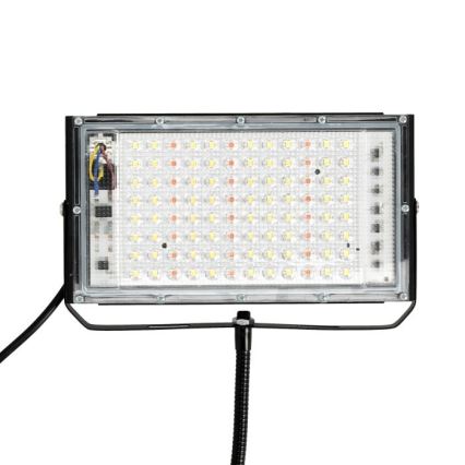 Holofote LED com suporte para o cultivo de plantas FIRON LED/45W/230V IP54 preto