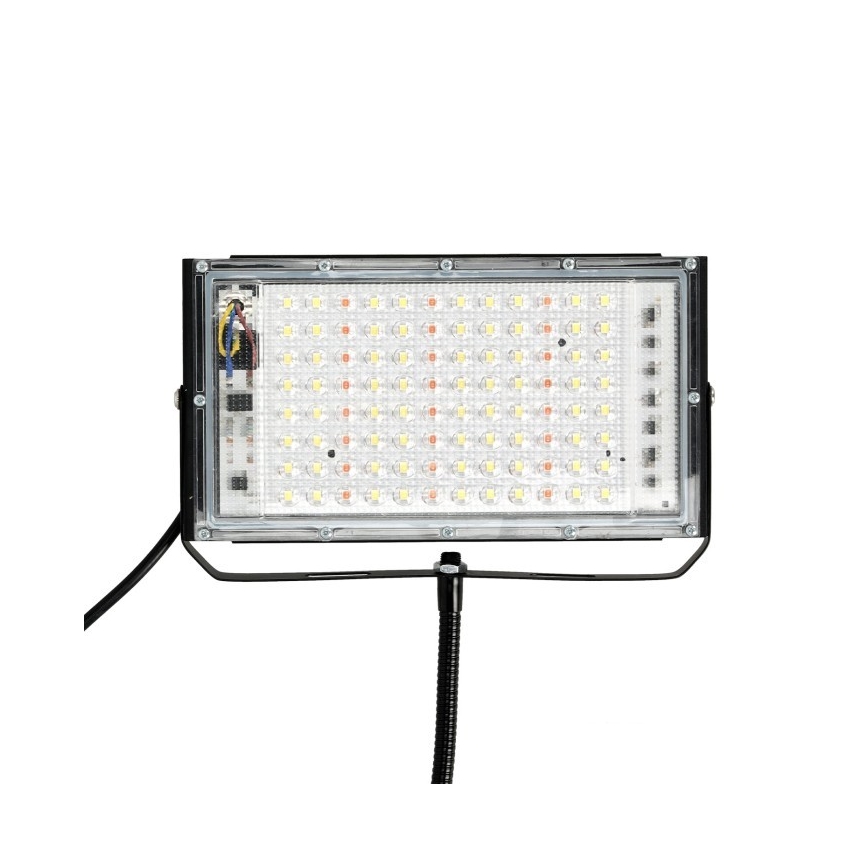 Holofote LED com suporte para o cultivo de plantas FIRON LED/45W/230V IP54 preto