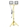 Holofote LED com suporte TIGRA 2xLED/100W/230V 4000K IP54 preto/amarelo