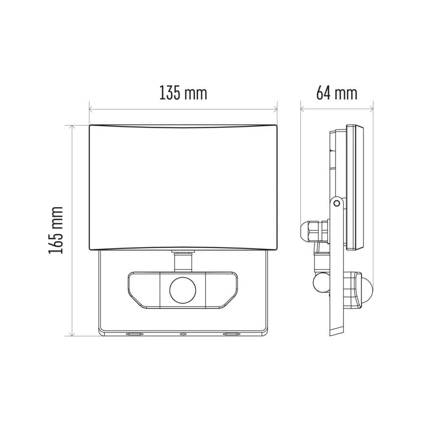 Holofote LED com um sensor LED/20W/230V IP54