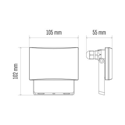 Holofote LED LED/10,5W/230V IP65