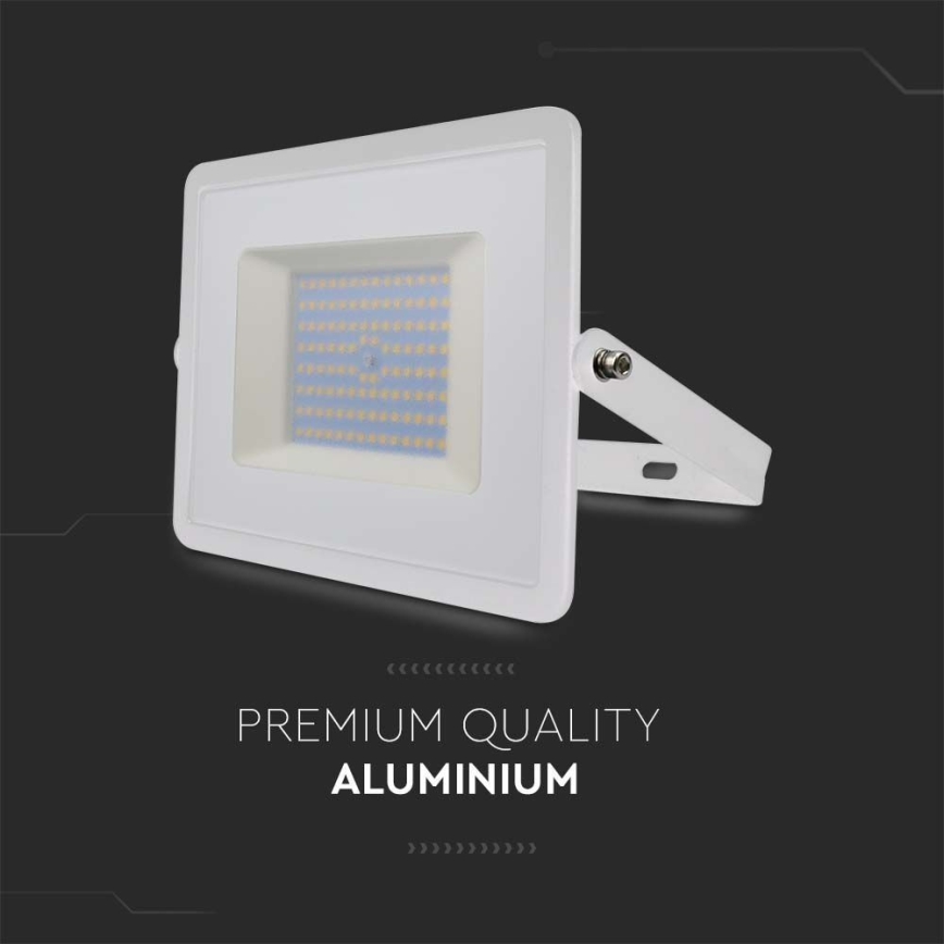 Holofote LED LED/100W/230V 4000K IP65 branco
