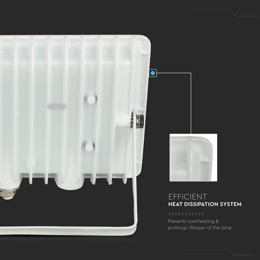 Holofote LED LED/100W/230V 4000K IP65 branco