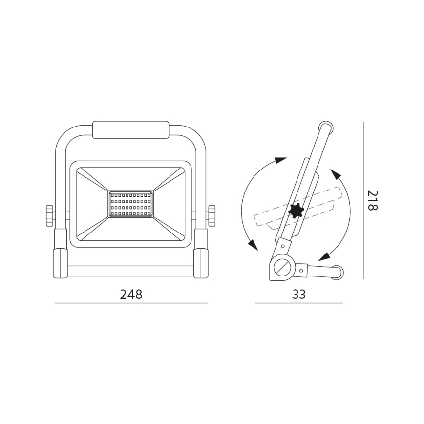 Holofote LED LED/100W/230V 4000K IP65