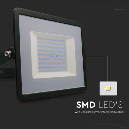 Holofote LED LED/100W/230V 4000K IP65 preto