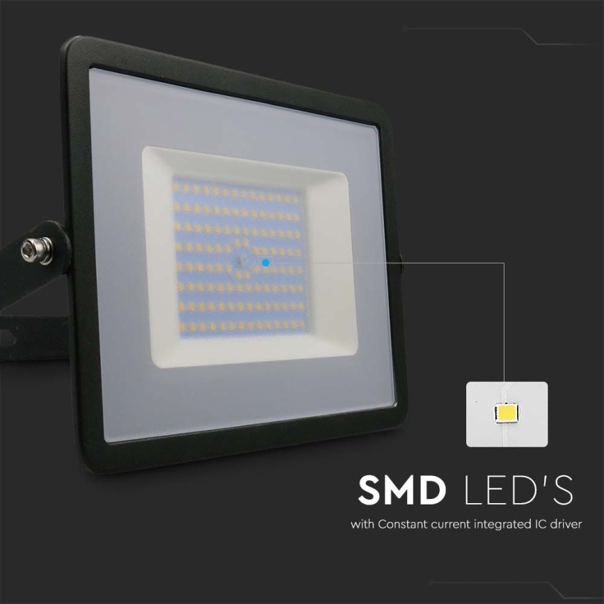 Holofote LED LED/100W/230V 4000K IP65 preto