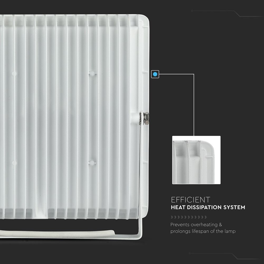 Holofote LED LED/100W/230V 6500K IP65 branco