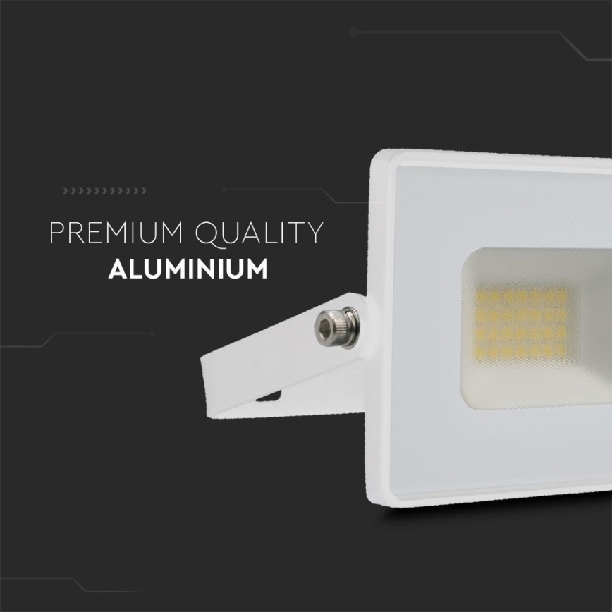 Holofote LED LED/20W/230V 4000K IP65 branco